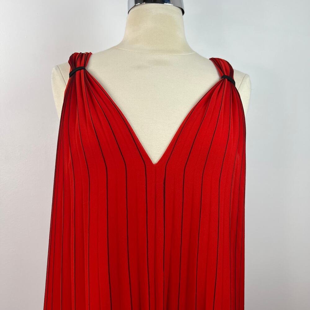 Ted Baker London Women Maleeta High/Low Red Dress Sleeveless Formal Flowy Size 4 - Picture 7 of 16